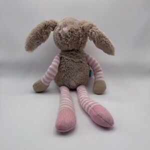 The Manhattan Toy Company Twiggies Jilly Bunny brown pink Lovie stuffy plush